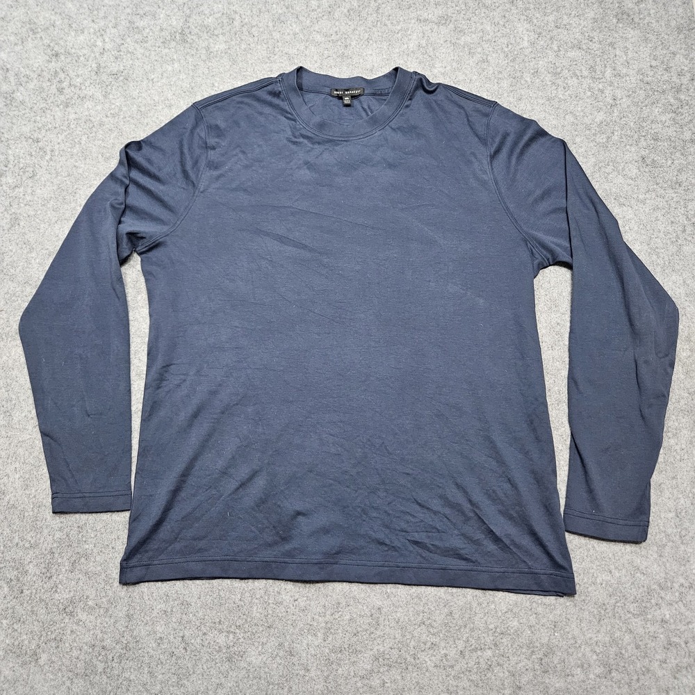 Robert Barakett Georgia Mens XXL Long Sleeve 100% Pima Cotton T-Shirt Crew Neck
